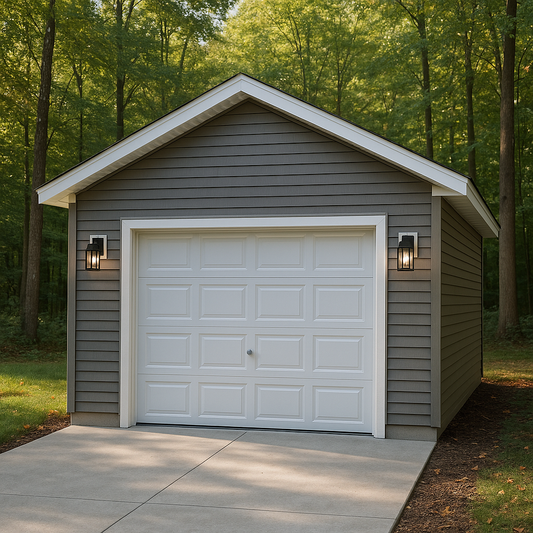 12' Wide Garage Plans – 18' to 24' Deep