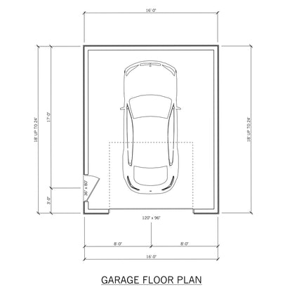 16' Wide Garage Plans – 18' to 24' Deep
