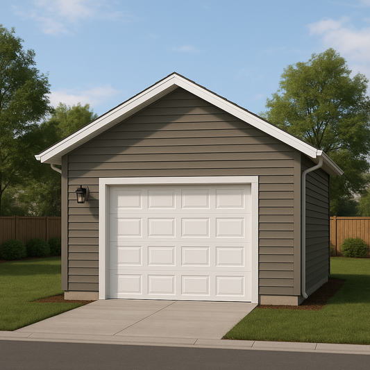 16' Wide Garage Plans – 18' to 24' Deep