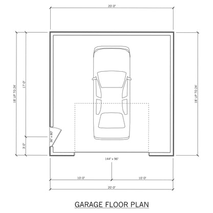 20' Wide Garage Plans – 18' to 24' Deep